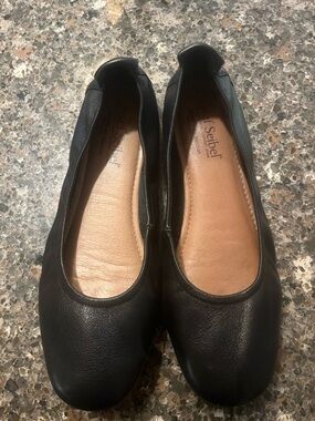 Josef Seibel Black Leather Women's Slip-On Flat